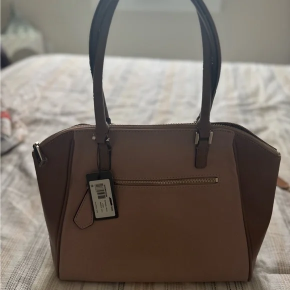 Guess Two-Tone Brown Satchel - Picture 2 of 6